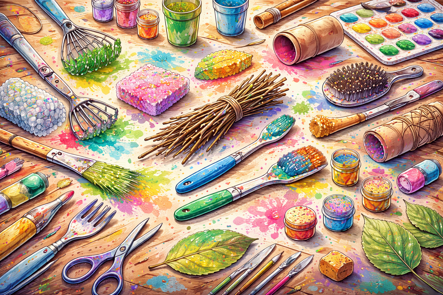 Nietypowe narzędzia do malowania